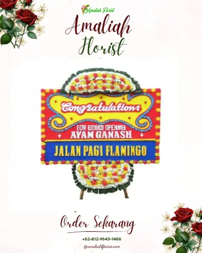 Bunga Papan Congratulation tanah sereal